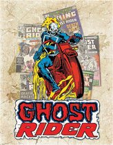 Ghost Rider Wandbord 'Cover Splash' - Metaal - 30 x 40 cm