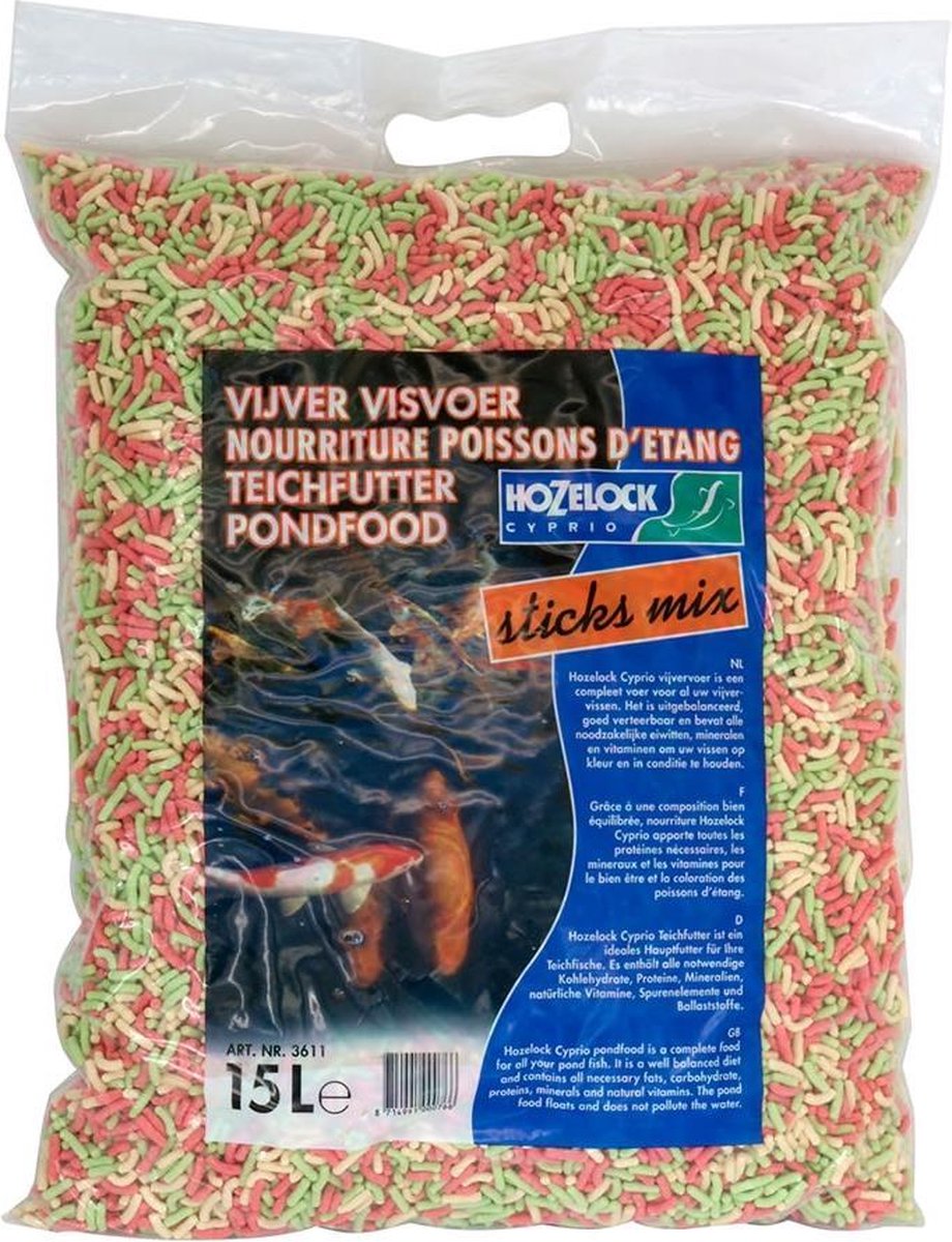 Hozelock Visvoer Sticks mix 15liter