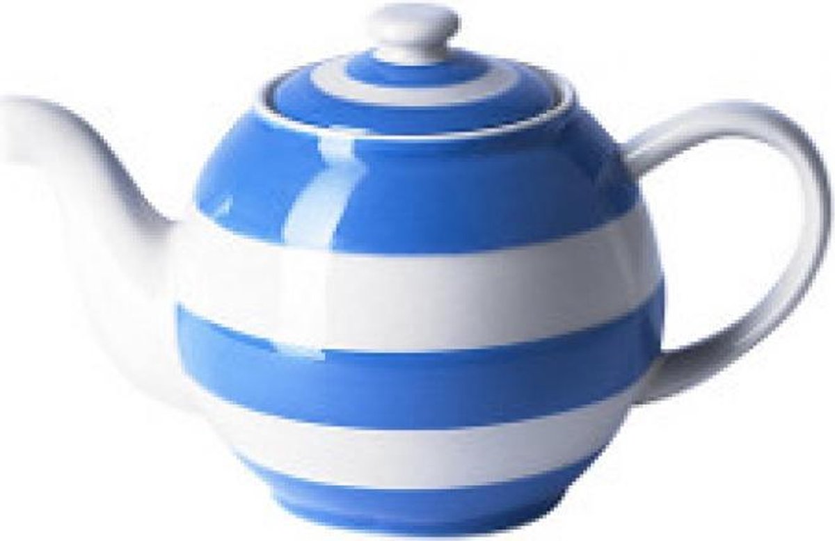 Cornishware CornishBlue Betty theepot Small 300 ml - blauw - wit - strepen - Tea for one