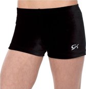 GK Elite - Turnen - Velours Turnbroekje - Dames - Zwart -  Maat AXS