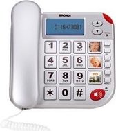 Brondi Super Bravo Plus Analoge telefoon Nummerherkenning Wit