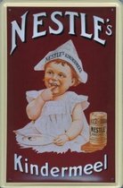 Nestle's Kindermeel reclame Nestle reclamebord 20x30 cm