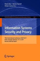Communications in Computer and Information Science- Information Systems Security and Privacy