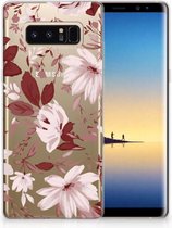 Samsung Galaxy Note 8 Uniek TPU Hoesje Watercolor Flowers