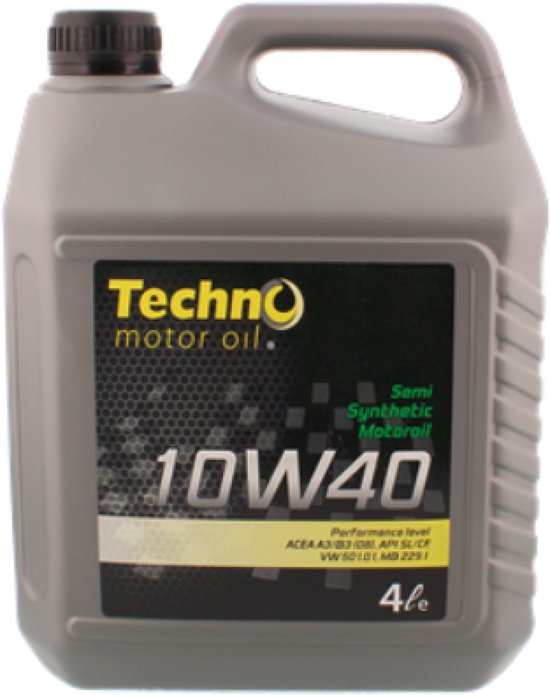commando Absoluut wasserette Techno Multigrade Motorolie | Auto | Olie | 4 Liter | 10W-40 | bol.com
