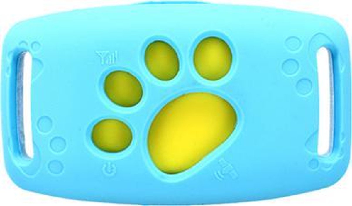GPS Tracker Huisdieren Voor Hond En Kat Wereldwijd Bereik Blauw