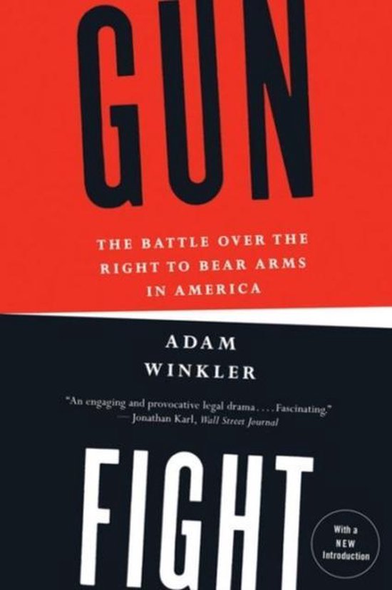 Boekomslag met de titel 'GUN FIGHT'. Rode en zwarte achtergrond met witte letters.