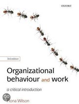 Organizational Behaviour and Work