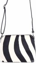 Giuliano Vacht Zebraprint Schoudertas - Zwart/Wit