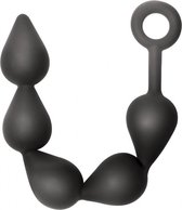 Lola Toys - BackDoor Black Edition - Anal Shuttle - Buttplug met Kralen - Flexibele Anaal Ballen/ Kralen/ Ketting - Anal Beads - Anaalplug - Prostaat Stimulatie - P-Spot - Unisex -