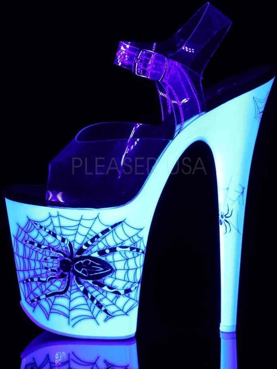 Pleaser Sandale avec bride à la cheville -35 Chaussures- FLAMINGO-808SW US 5 Blanc