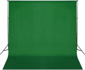 vidaXL Achtergrond chromakey 300x300 cm katoen groen