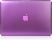 Macbook Case voor MacBook Retina 13 inch uit 2014 / 2015 A1425/A1502 - Laptoptas - Metallic Hard Cover - Paars
