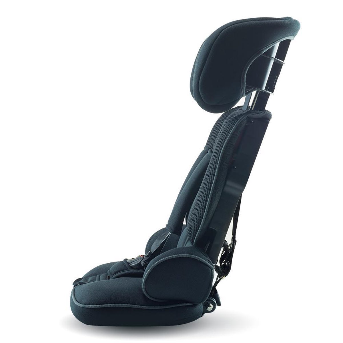 Urban Kanga Wallaroo 2.0 Draagbaar en Opvouwbaar Reisautostoeltje Stoelverhoger ISOFIX i-Size 100-150cm (Grijs Gewatteerd