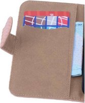 Snake Bookstyle Wallet Case Hoesje - Geschikt voor Huawei P8 Lite Licht Roze