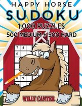 Happy Horse Sudoku 1,000 Puzzles, 500 Medium and 500 Hard