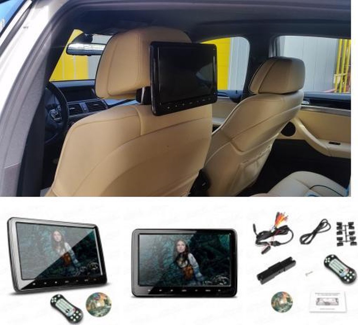 Rationalisatie Atticus Brood Portable dvd speler auto met games 10.1-inch scherm ACTIE WEKEN | bol.com
