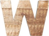 Houten Letter -W- Sloophout blank