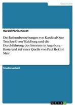 Die Reformbestrebungen von Kardinal Otto Truchseß von Waldburg und die Durchführung des Interims in Augsburg - Basierend auf einer Quelle von Paul Hektor Mair