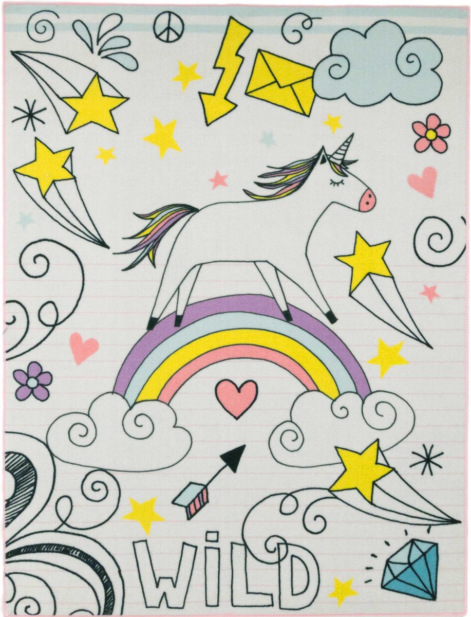 Tapijt Unicorn Wild - Associated Weavers - Vloerkleden - Wit - Polypropyleen