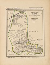 Historische kaart, plattegrond van gemeente Heijthuijsen in Limburg uit 1867 door Kuyper van Kaartcadeau.com