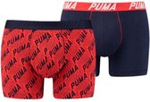 Puma 2-Pack Boxer Infinity Logo Red/Blue
