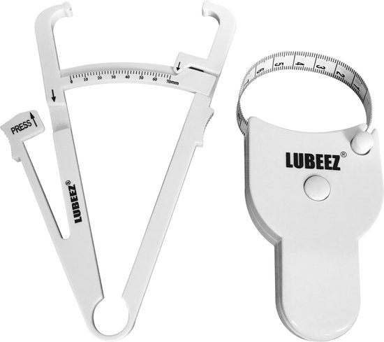Vetpercentagemeter en meetlint lichaam / huidplooimeter en omtrekmeter / lubeez