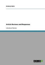 Article Reviews and Responses