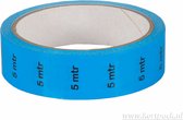 Kabeltape blauw met Opdruk: 5mtr + Kortpack pen (020.0810)