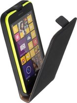 Microsoft Lumia 640 XL Leder Flip Case hoesje Zwart