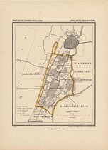 Historische kaart, plattegrond van gemeente Heemstede in Noord Holland uit 1867 door Kuyper van Kaartcadeau.com