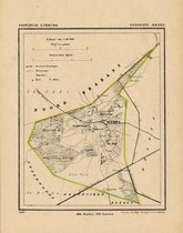 Historische kaart, plattegrond van gemeente Meijel in Limburg uit 1867 door Kuyper van Kaartcadeau.com