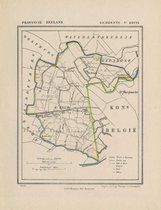 Historische kaart, plattegrond van gemeente St. Kruis in Zeeland uit 1867 door Kuyper van Kaartcadeau.com