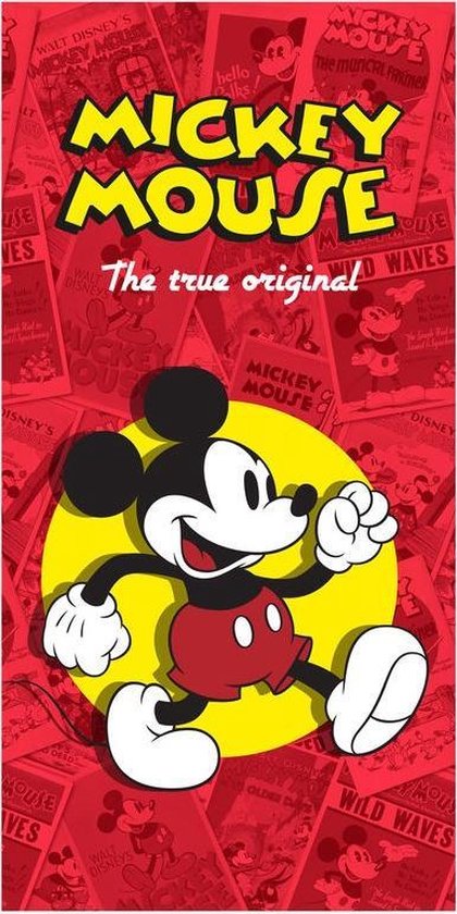 Disney Mickey Mouse The True Original - Strandlaken - 75 x 150 cm - Multi