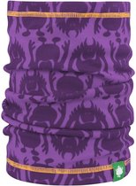 Monster nekwarmer merino wol - paars