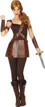 Bruin Romeinse gladiator kostuum voor vrouwen - Volwassenen kostuums
