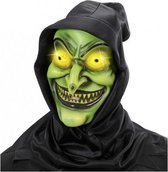 Halloween Horror masker met lichtgevende ogen