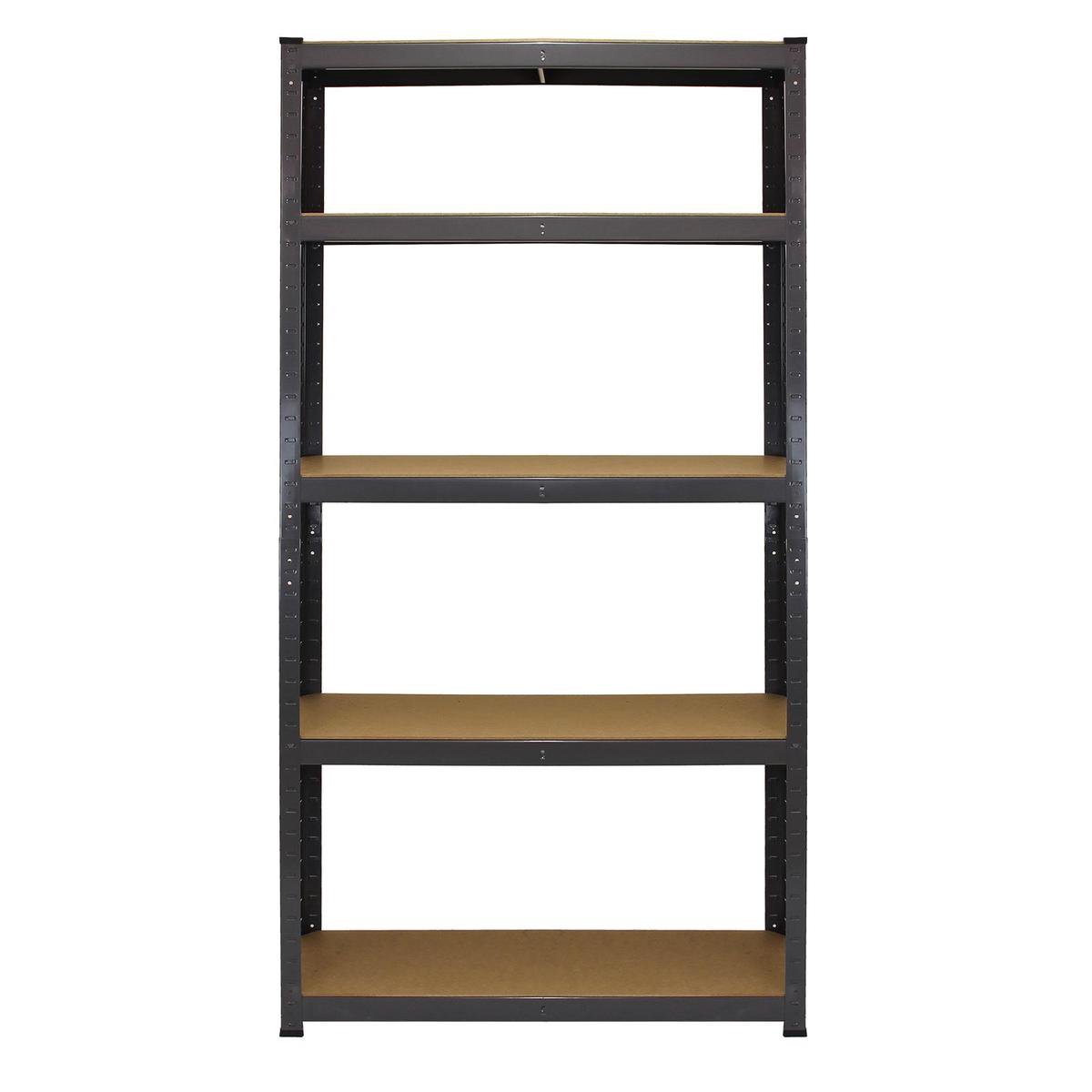 Monster Racking T-Rax Metal Storage Shelving Racks, Grey, 90cm Wide ...