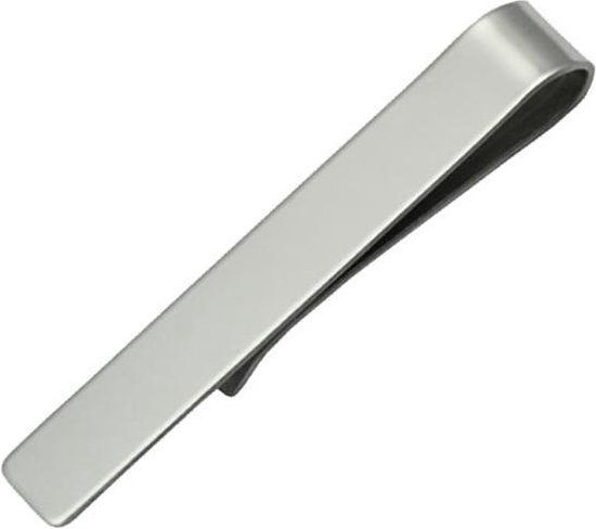 Fako Bijoux® - Pince à cravate - Clip - 48mm - Argenté