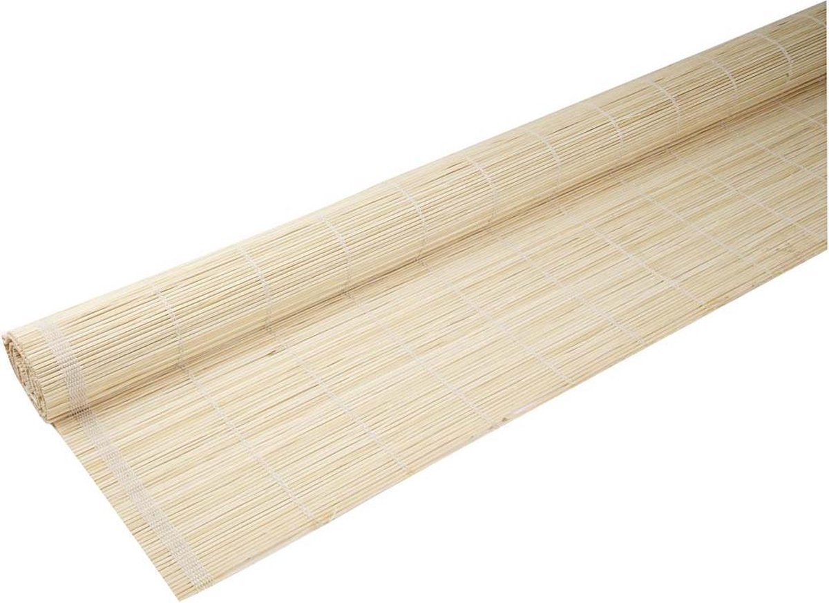 Bamboe Mat Voor Vilten 80 X 160 Cm Beige