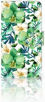 Telefoonhoesje Samsung Galaxy Xcover 3 | Xcover 3 VE Book Case Hoesje Orchidee Groen