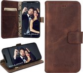 Bouletta Lederen Apple iPhone X / Xs Hoesje WalletCase Antic Coffee