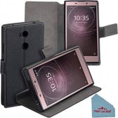 Pearlycase® Zwart Y Wallet Bookcase Hoesje voor Sony Xperia L2