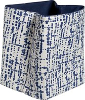 Cosy & Trendy Mand Magic Fabric - 23 cm x 23 cm x 23 cm - Wit-Blauw