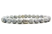 Beaddhism - Armband - De Duif - Buddha - 8 mm - 21 cm