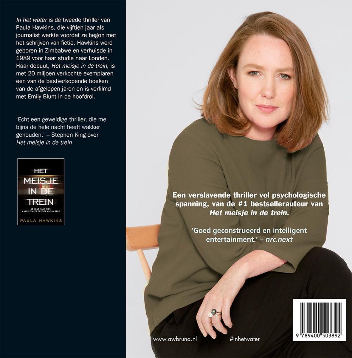In het water - back cover