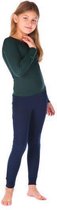 Thermo4sports - thermokleding  - thermoset  donkergroen - donkerblauw maat 128