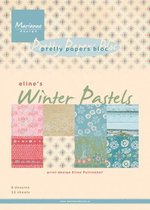 marianne design pretty papers bloc elineS winter pastels