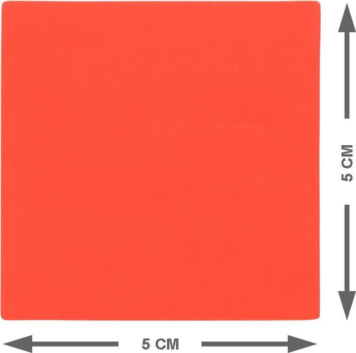 25 Whiteboard Magneten Vierkant 5 cm - Rood - Herschrijfbaar