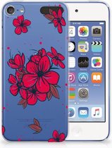 Geschikt voor iPod Touch 5 | 6 TPU Hoesje Design Blossom Red